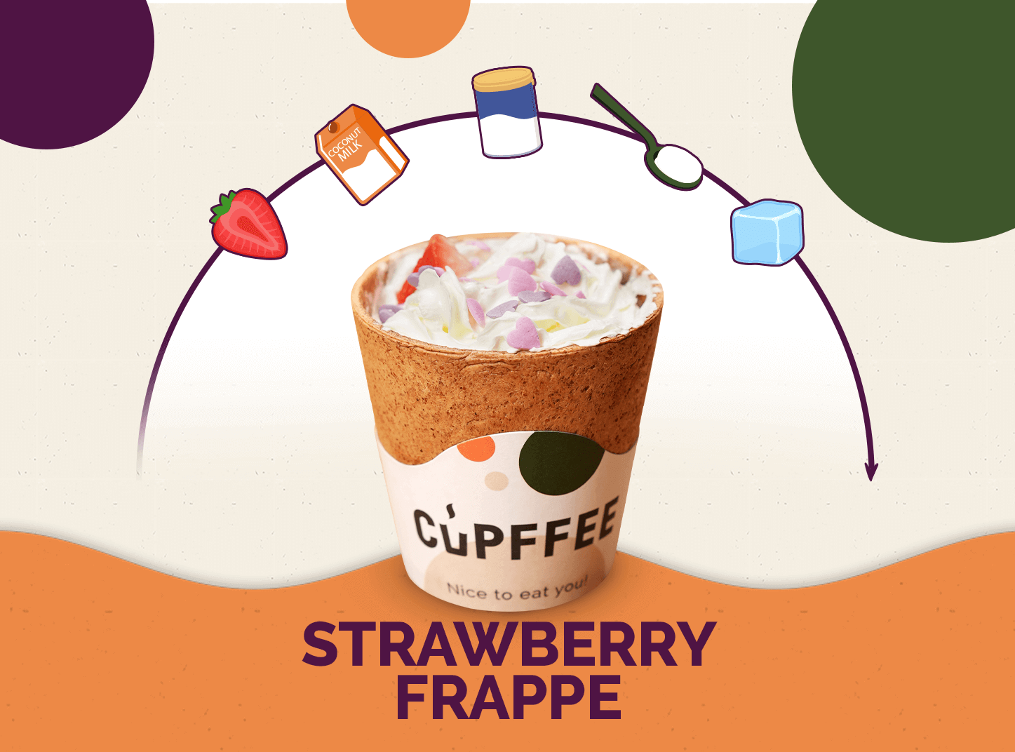 STRAWBERRY FRAPPE