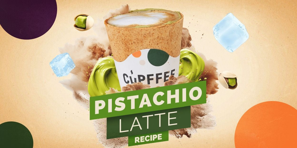 Iced Pistachio Latte in Cupffee